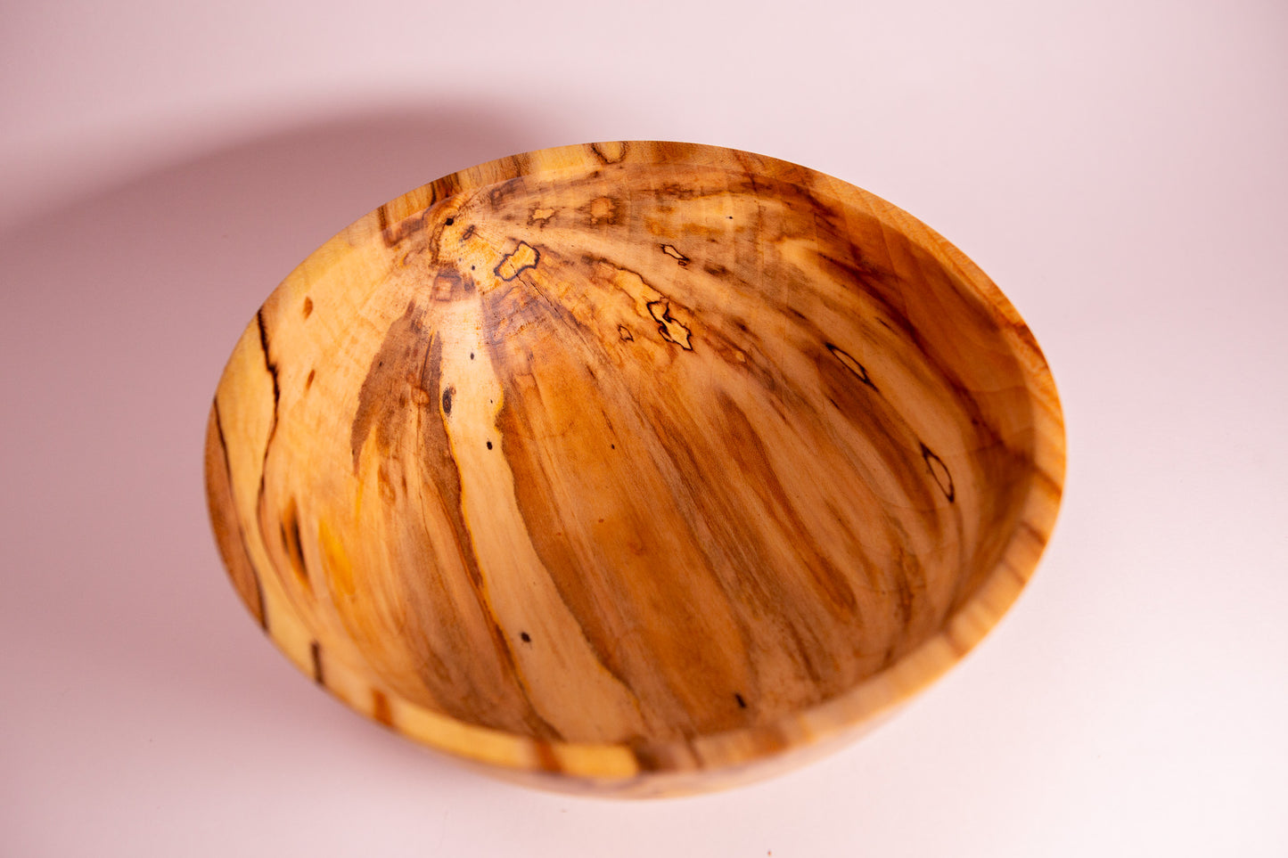 Reclaimed Sycamore Wood Bowl with Natural Coloration