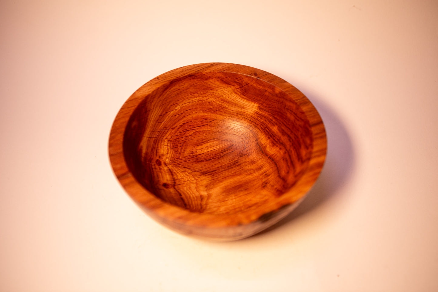 Brown Oak Bowl with Natural Fungal Colouration