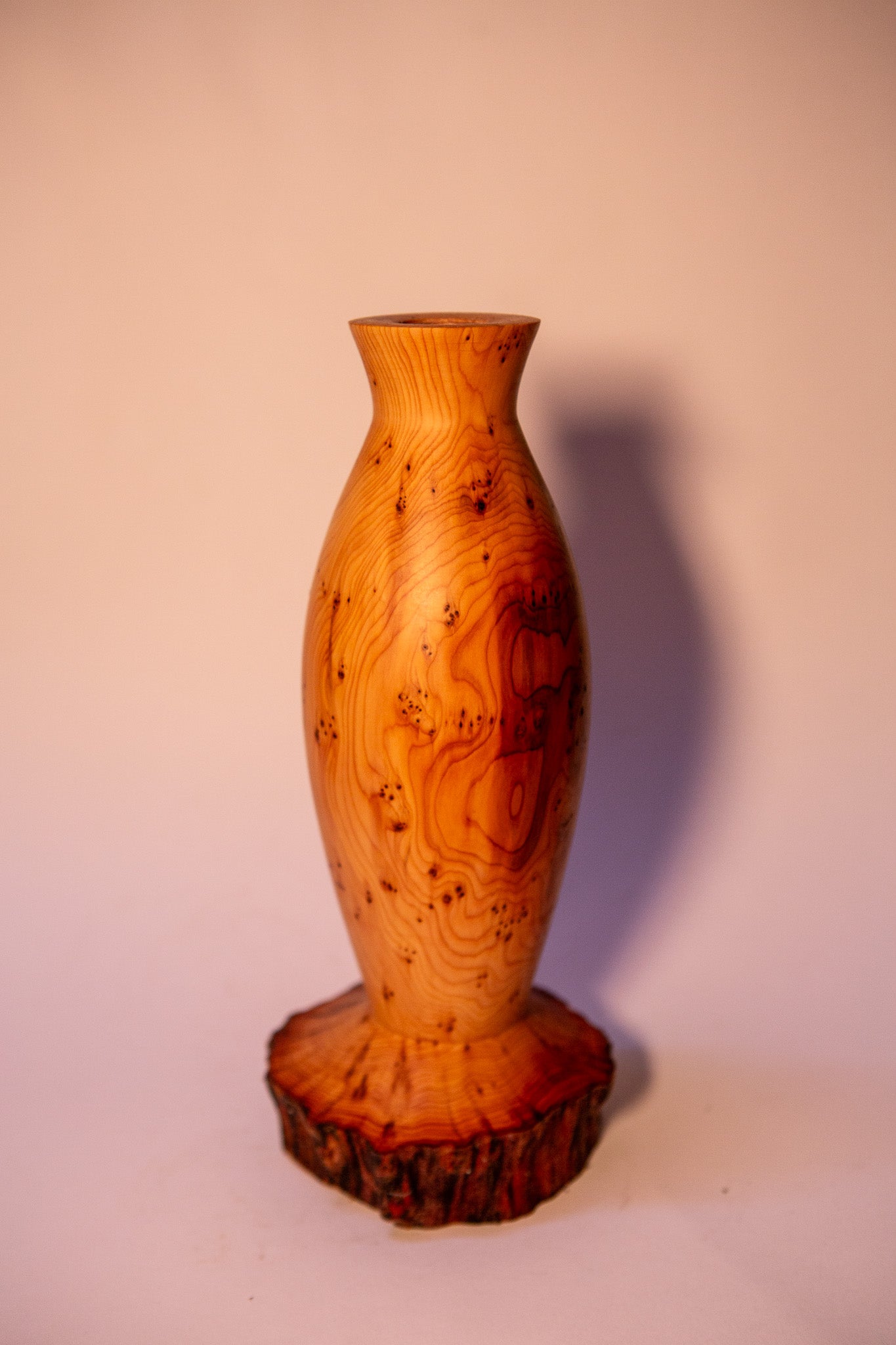 Reclaimed Cypress Wood Vase