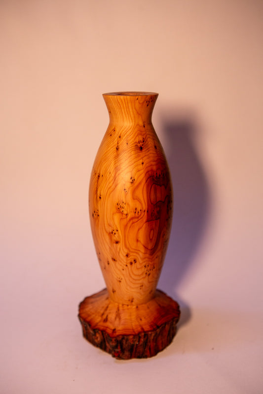 Reclaimed Cypress Wood Vase