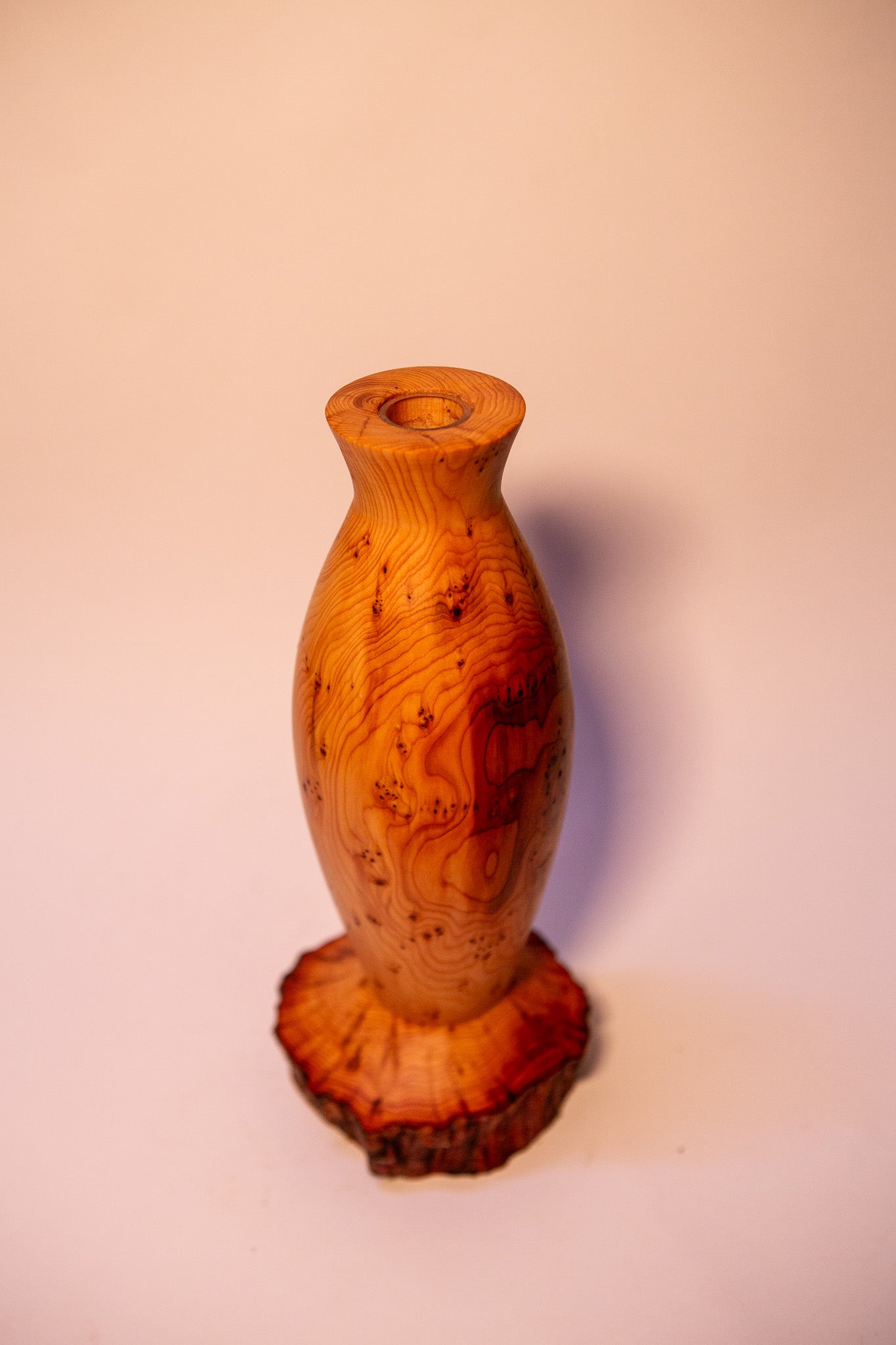 Reclaimed Cypress Wood Vase