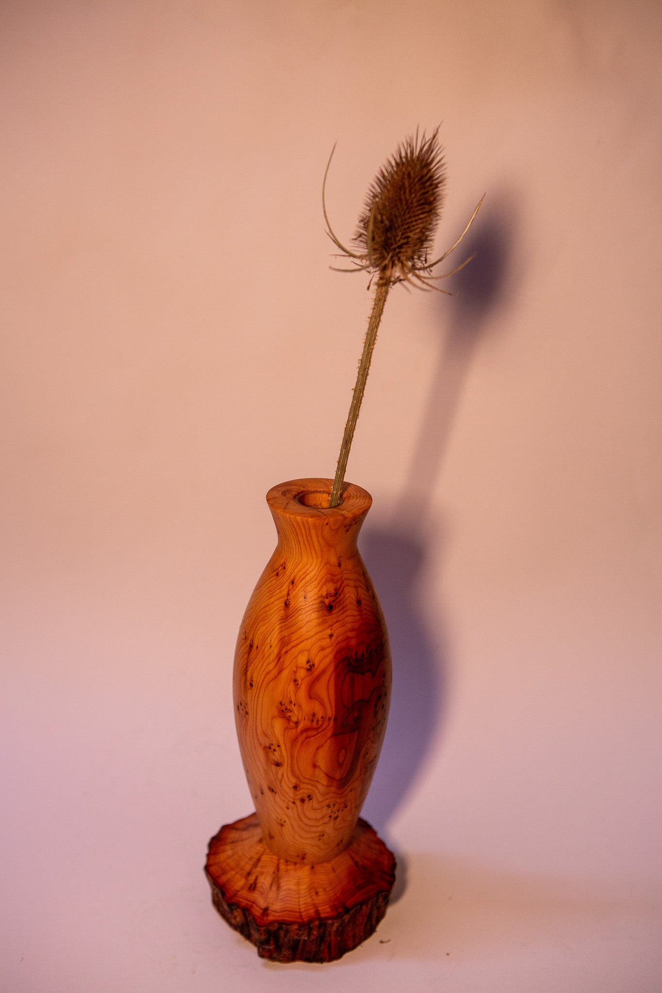 Reclaimed Cypress Wood Vase