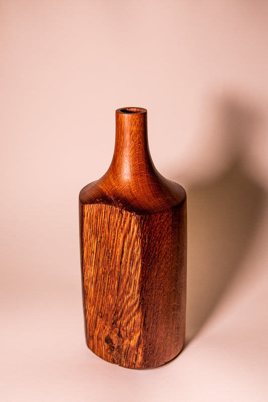 Historic Oak Beam Vase from 1600s Ship
