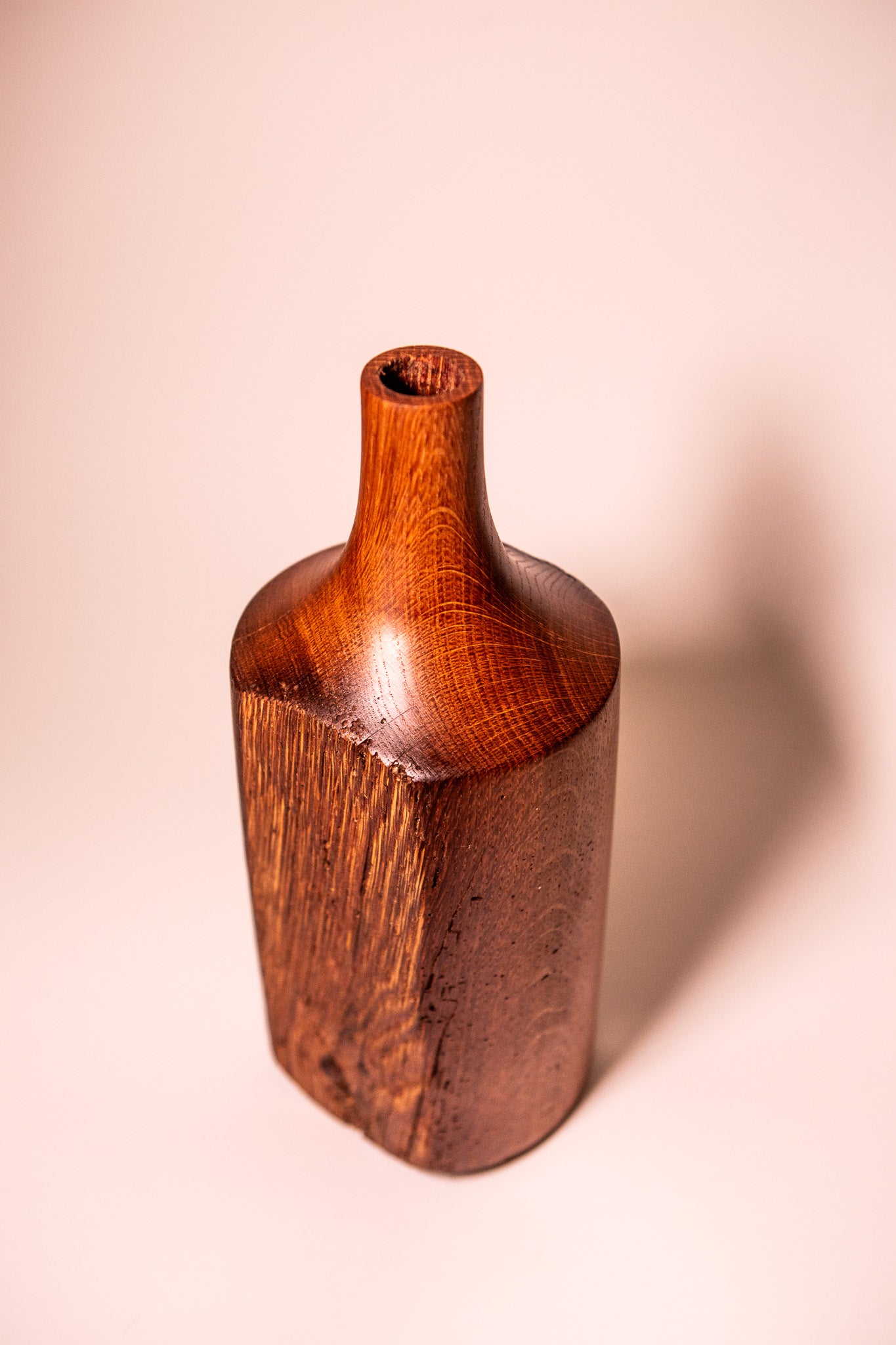 Historic Oak Beam Vase from 1600s Ship