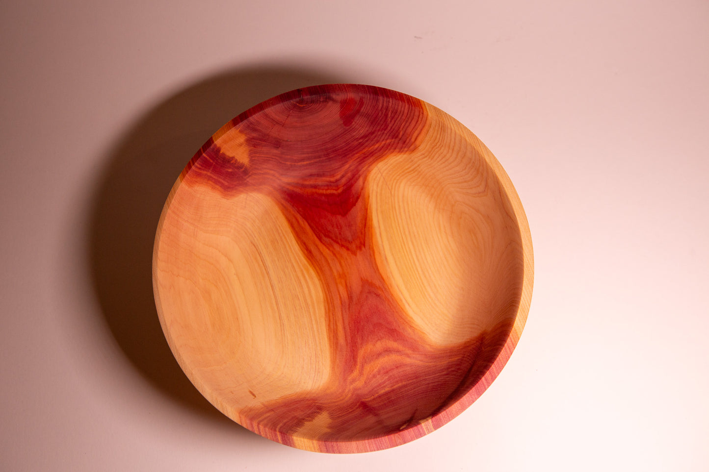 Rare Juniper Wood Bowl with Purple Heartwood