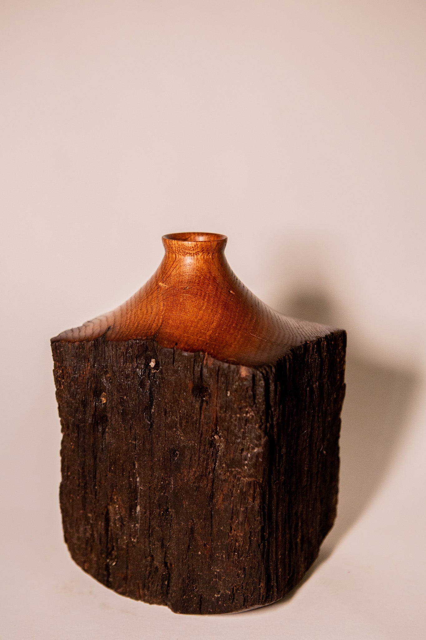 Reclaimed Oak Ship Beam Vase